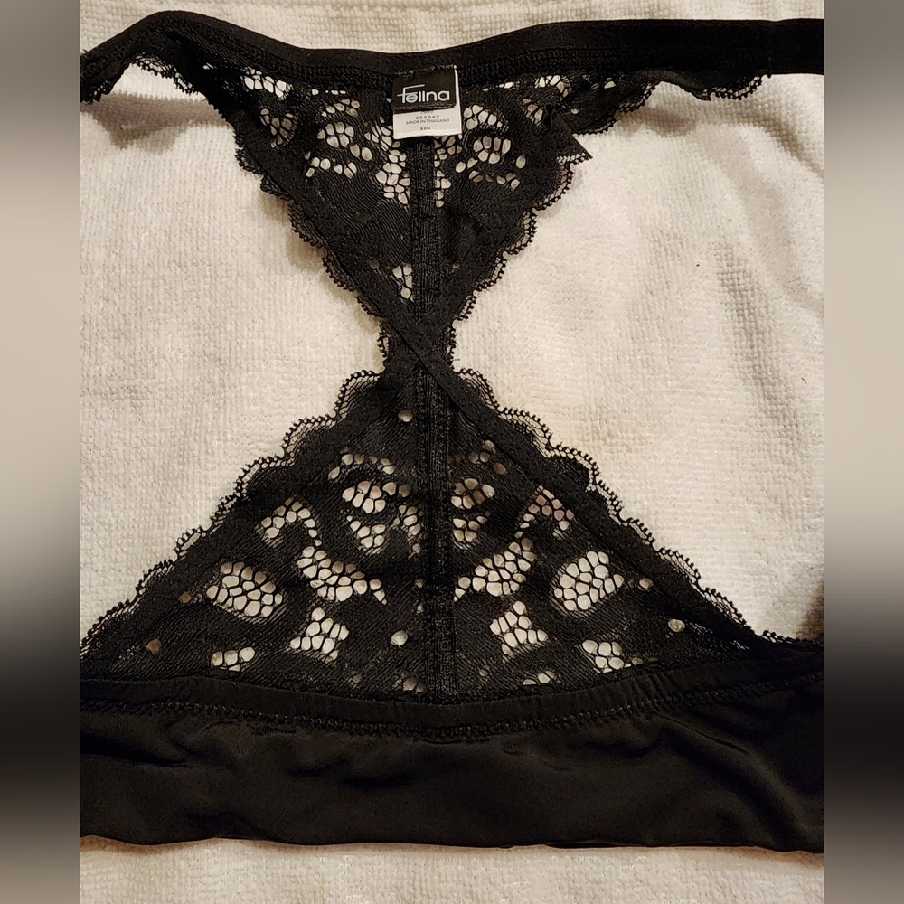 Felina Bra black Abbie front closure 32G - Picture 4 of 9